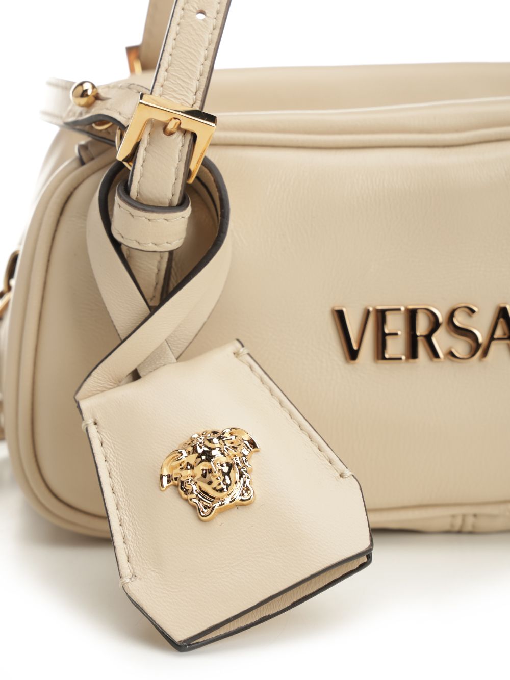 Versace Mini Shoulder Lamb Leather Shoulder Bags - Beige | 5936bb1683282ec8436c4573370509a53d58fa98