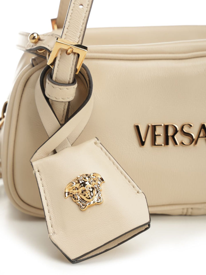 Versace Versace Tag Shoulder Bags - Beige | 5936bb1683282ec8436c4573370509a53d58fa98