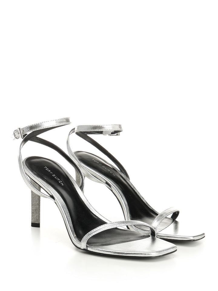 Tory Burch Pave Heel Sandal 90mm Sandals - Silver | f04fa0ec7dc4eb1fc66b7ddfb1b064a43911cecb