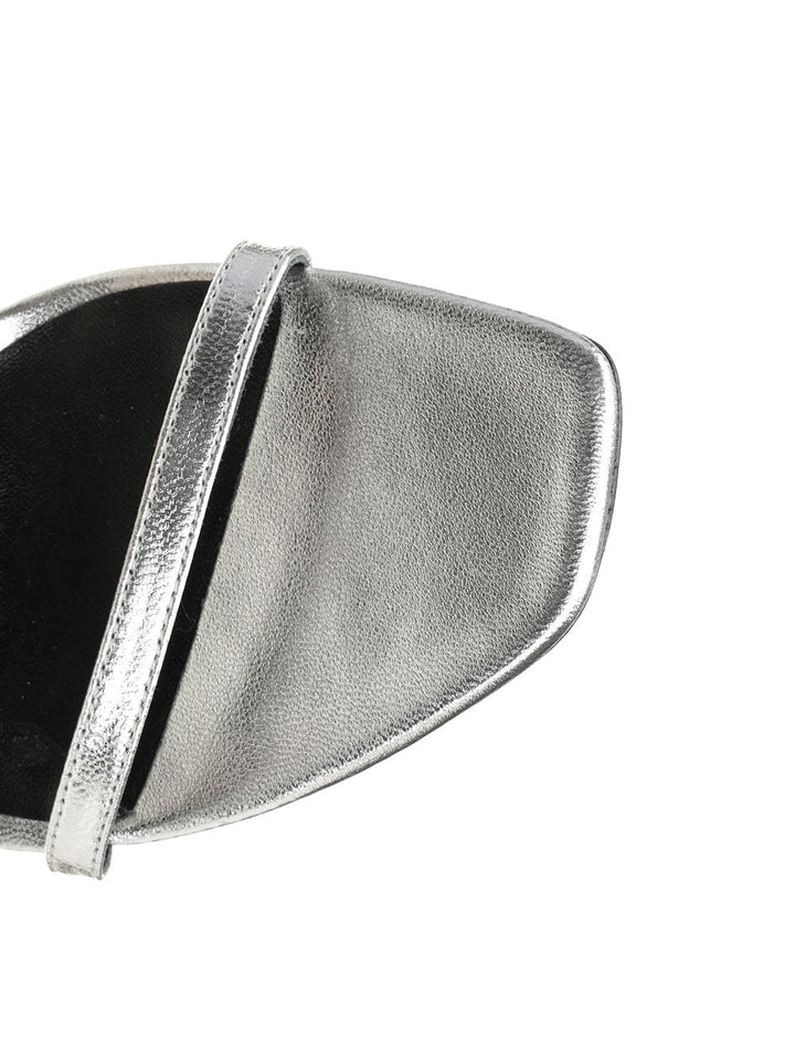 Tory Burch Pave Heel Sandal 90mm Sandals - Silver | 64f29ec38bc9b46f60ba5d40c72ba87e700924ff