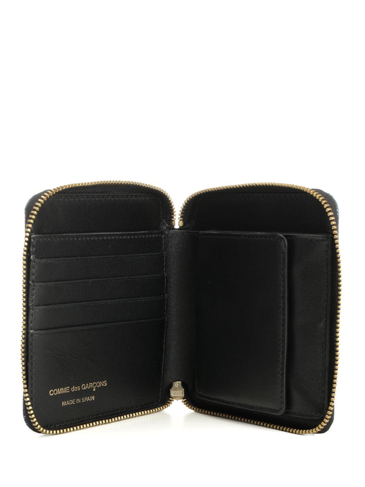 Comme Des Garcons Wallet Patchwork Leather Denim Effect Zip Around Wallet Wallets - Blue | bcc583982e883eb7df286562430e69b0889d1158