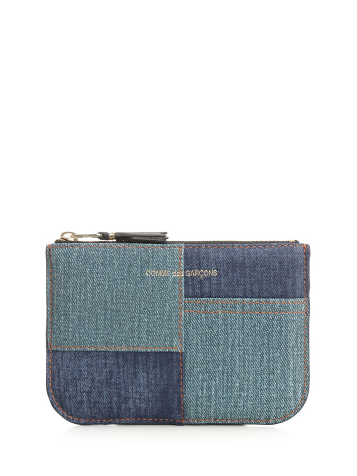 Comme Des Garcons Wallet Denim Patchwork Coin Purse Wallets - Blue | 17becc497d646a1e7e327ea424d4d6ffeb57263d