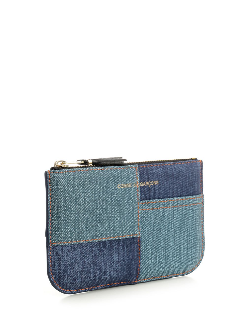 Comme Des Garcons Wallet Denim Patchwork Coin Purse Small leather goods - Blue | eb54cb31d385c47284a585ba21c0117dfef8ac02