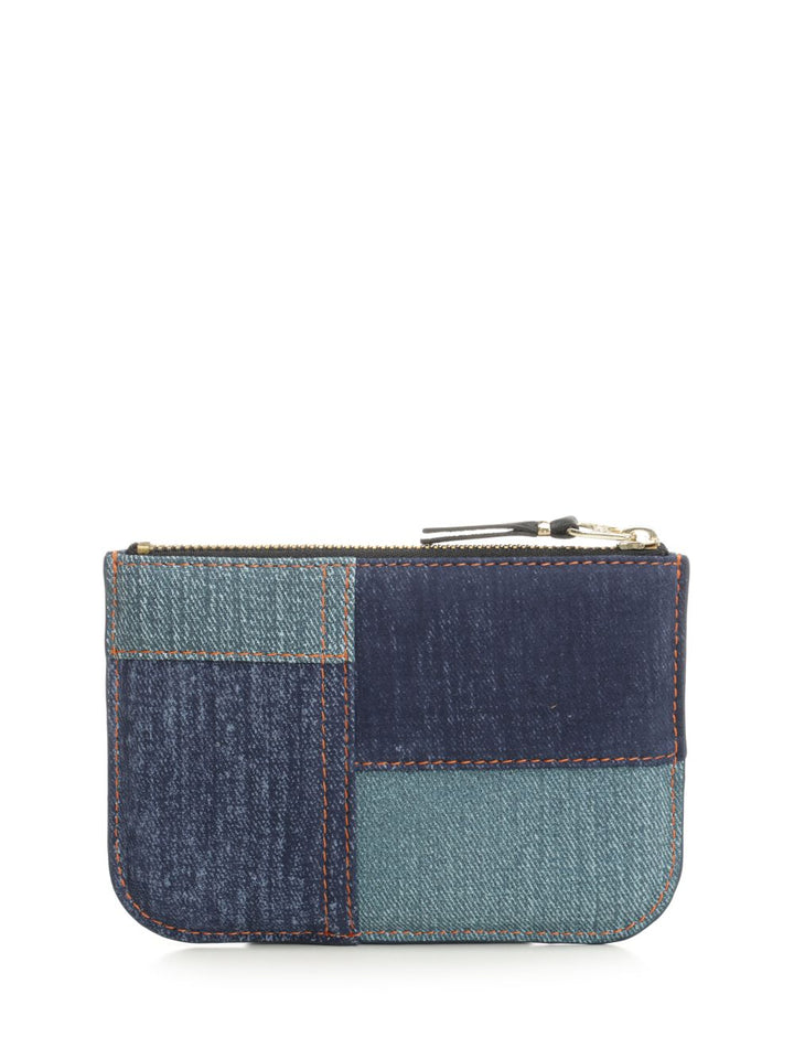 Comme Des Garcons Wallet Denim Patchwork Coin Purse Small leather goods - Blue | 51092dbb6241c93f5bf5b9e8c6e251fea6e9fbd0