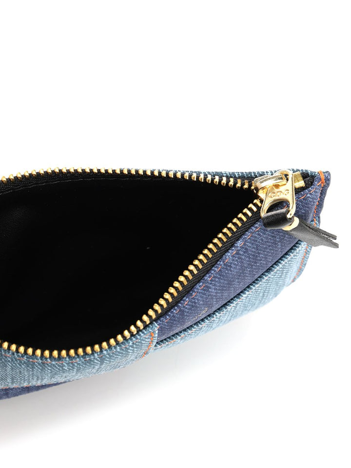 Comme Des Garcons Wallet Denim Patchwork Coin Purse Wallets - Blue | da58ffa5d7ae0c64dd1f220c9765e101432264da