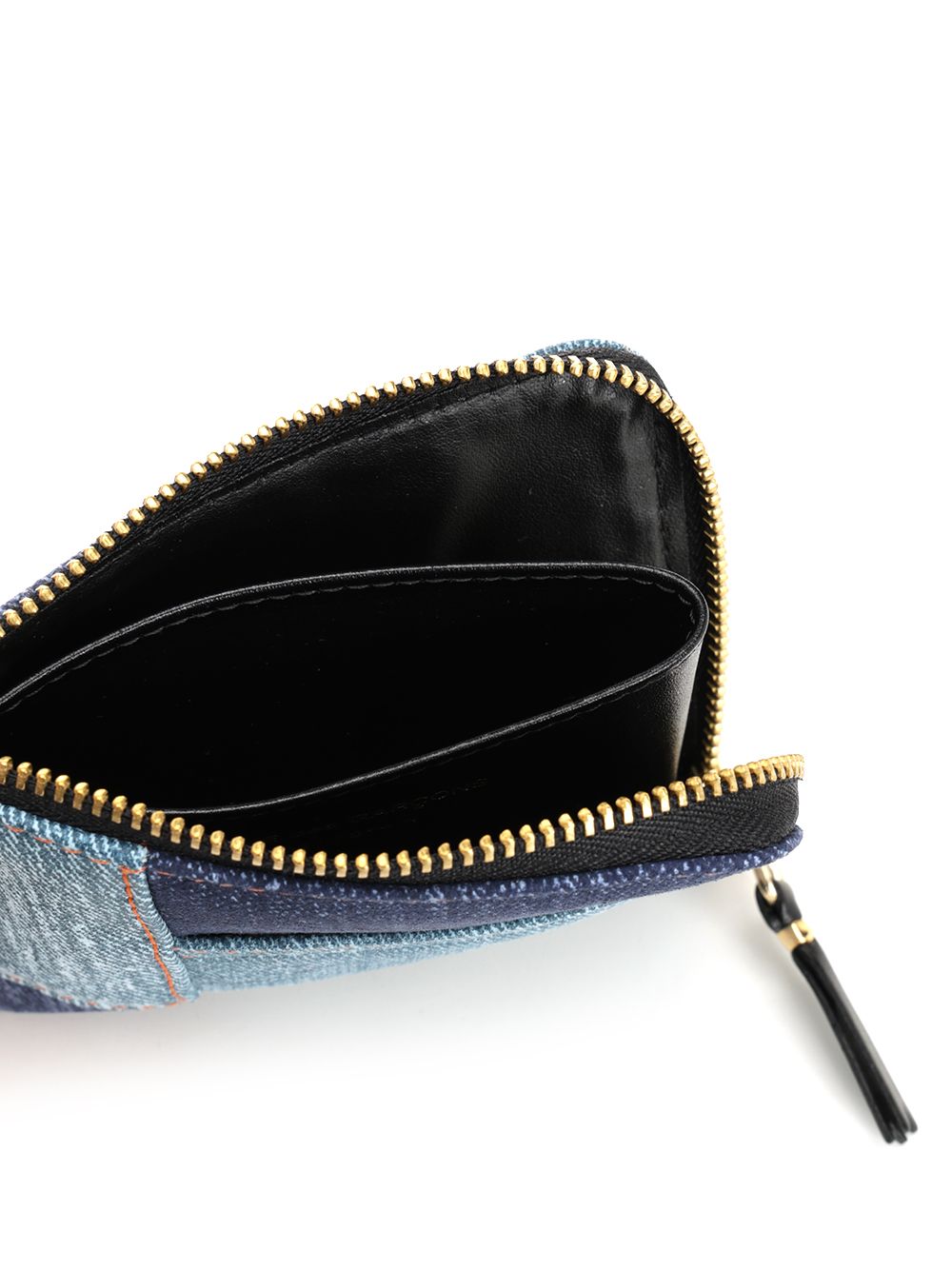 Comme Des Garcons Wallet Patchwork Leather Denim Effect Zip Wallet Wallets - Blue | 0ebd37f977c015c6bfdbfd8149dbec72d9757f5b