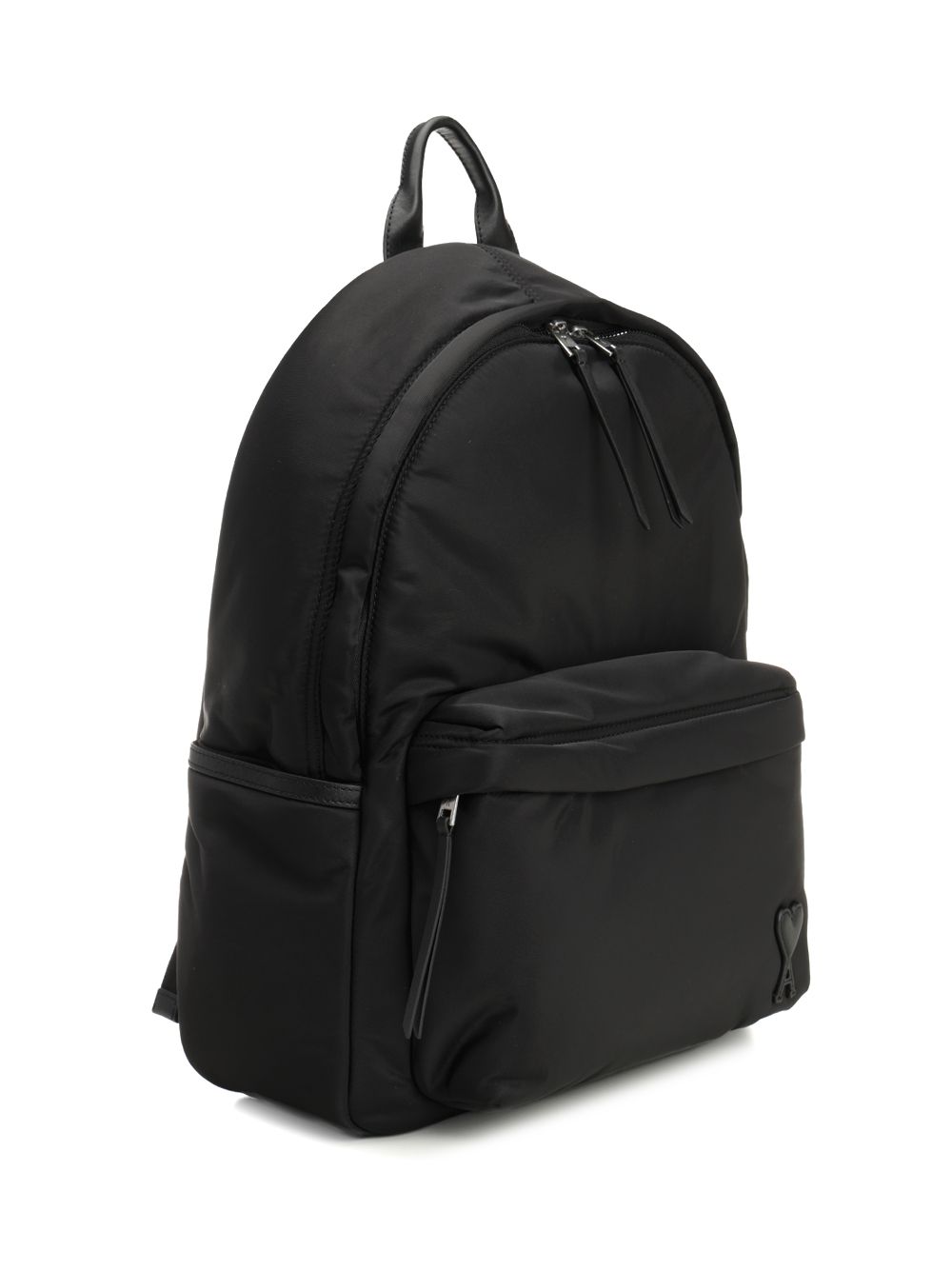 Ami Marcel Backpack Padded Nylon Twill Backpacks & Travels - Black | 319e887b49535b4e623bb485dde3e84d9b4bdc22