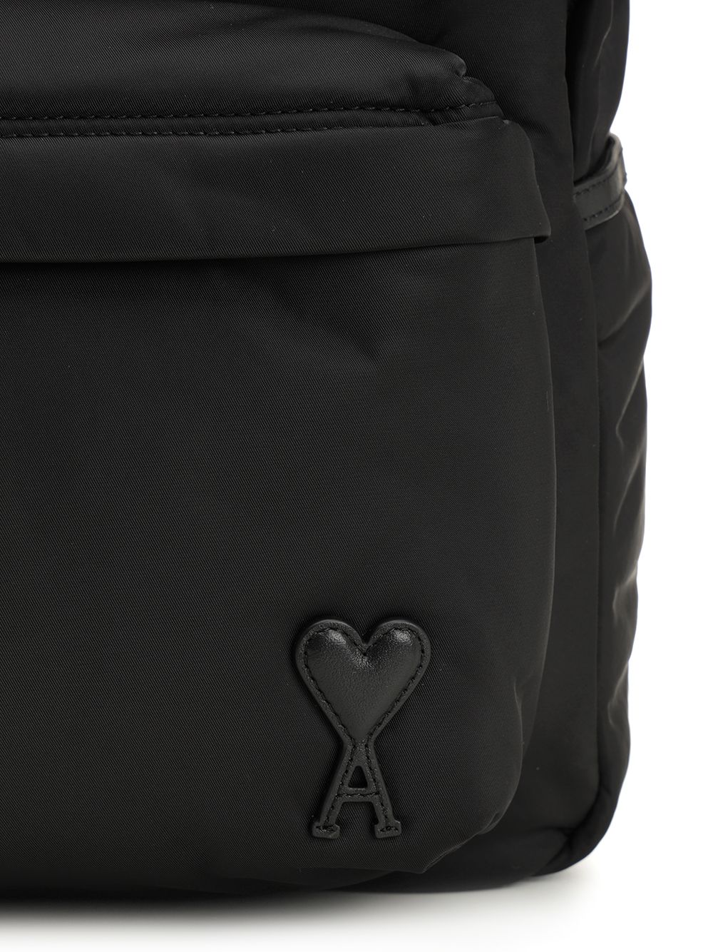 Ami Marcel Backpack In Padded Nylon Canvas Backpacks & Travels - Black | 28cf9aed38e371916709c3333c097abe1a11711f