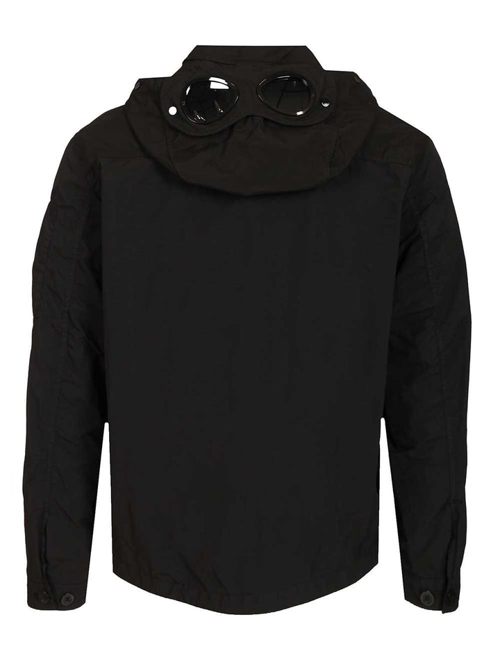 C.P. Company Overshirt Made Of Flatt Nylon Jackets - Black | 3f0a167029fb200fe0acadcbb26929786ad65155