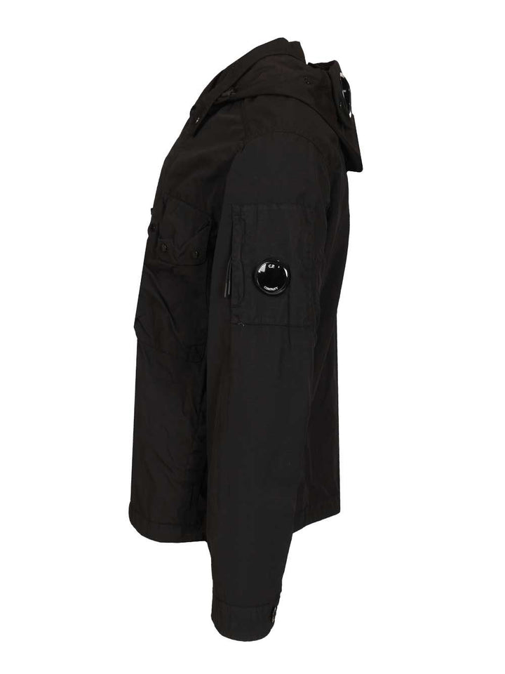 C.P. Company Overshirt Made Of Flatt Nylon Jackets - Black | 94f51d481a6af88e8436218d133ae5a793ec78e3