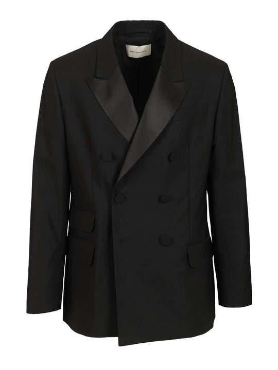 Double-Breasted Jacket Jackets Black