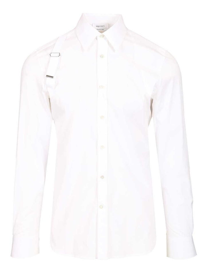 Mcqueen Harness Shirt Shirts - White | 79727383989d6a6d8f9c14534ef0f855a71e7ab2