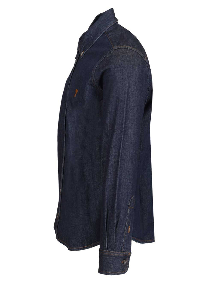 Ami Denim Shirt Shirts - Blue | 51e7952682e850022175998631a4374f807924a7