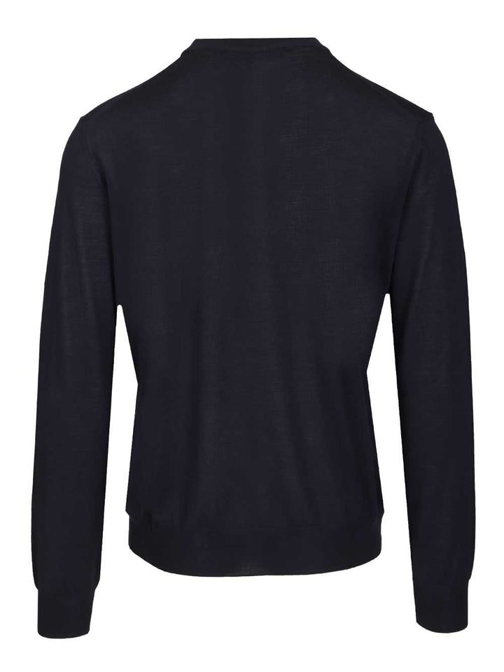 Versace Medusa Knitwear - Blue | eb19fe8b7b9af24535c5bd351dce9a18d7dee3e7