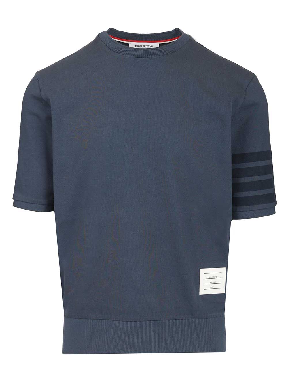 Thom Browne 4 Bar T-Shirt - Blue | 8a73dce17b56731280d53280b1accfbaeb0324b2