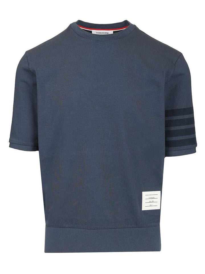 Thom Browne 4 Bar T-Shirt - Blue | 8a73dce17b56731280d53280b1accfbaeb0324b2