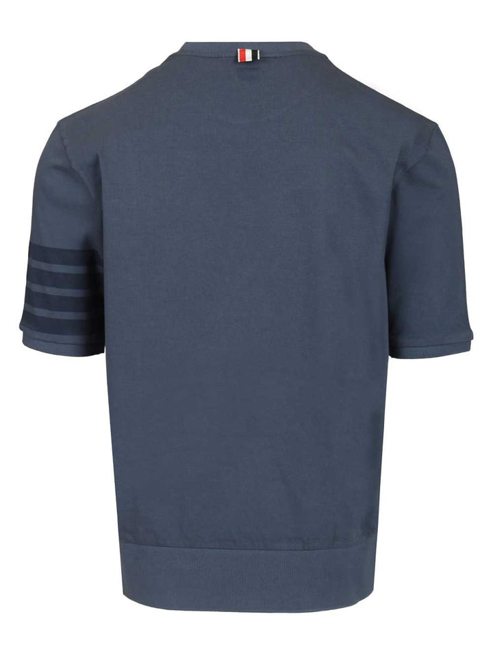 Thom Browne 4 Bar T-Shirt - Blue | dfd4387d7da44ecbd13f3c9012b2fe64b7871df6
