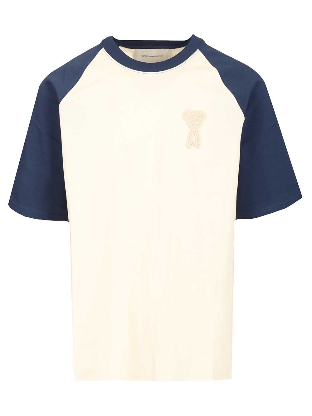 Ami Ami De Cœur  In Cotton Jersey T-Shirt - Multicolor | a3cf02fb2118656e1bc94e2ac0319cd8386931c1