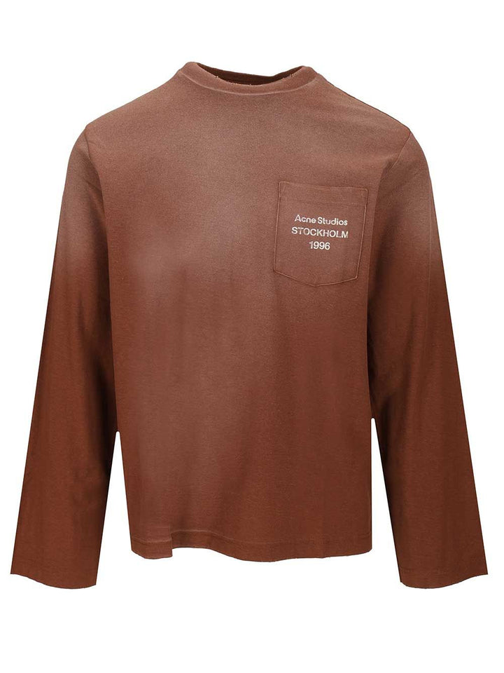 Acne Studios Long-Sleeved T-Shirt - Brown | 11794315551d54f598d041ddba6497a725dc69d5