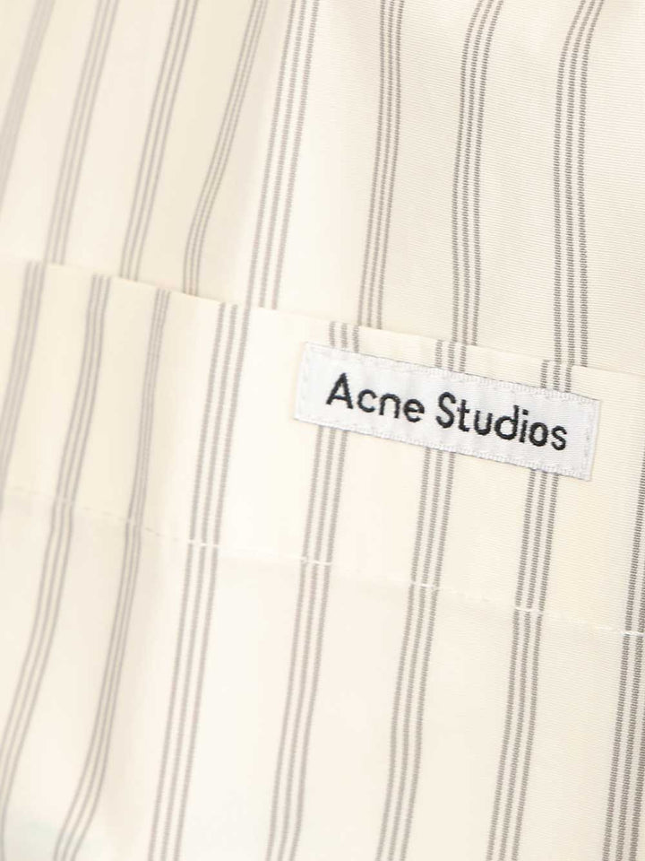 Acne Studios Striped Poplin Shirt Shirts - White | bb3e07422523f0bdd4f085039ef05b6cf5f67b95