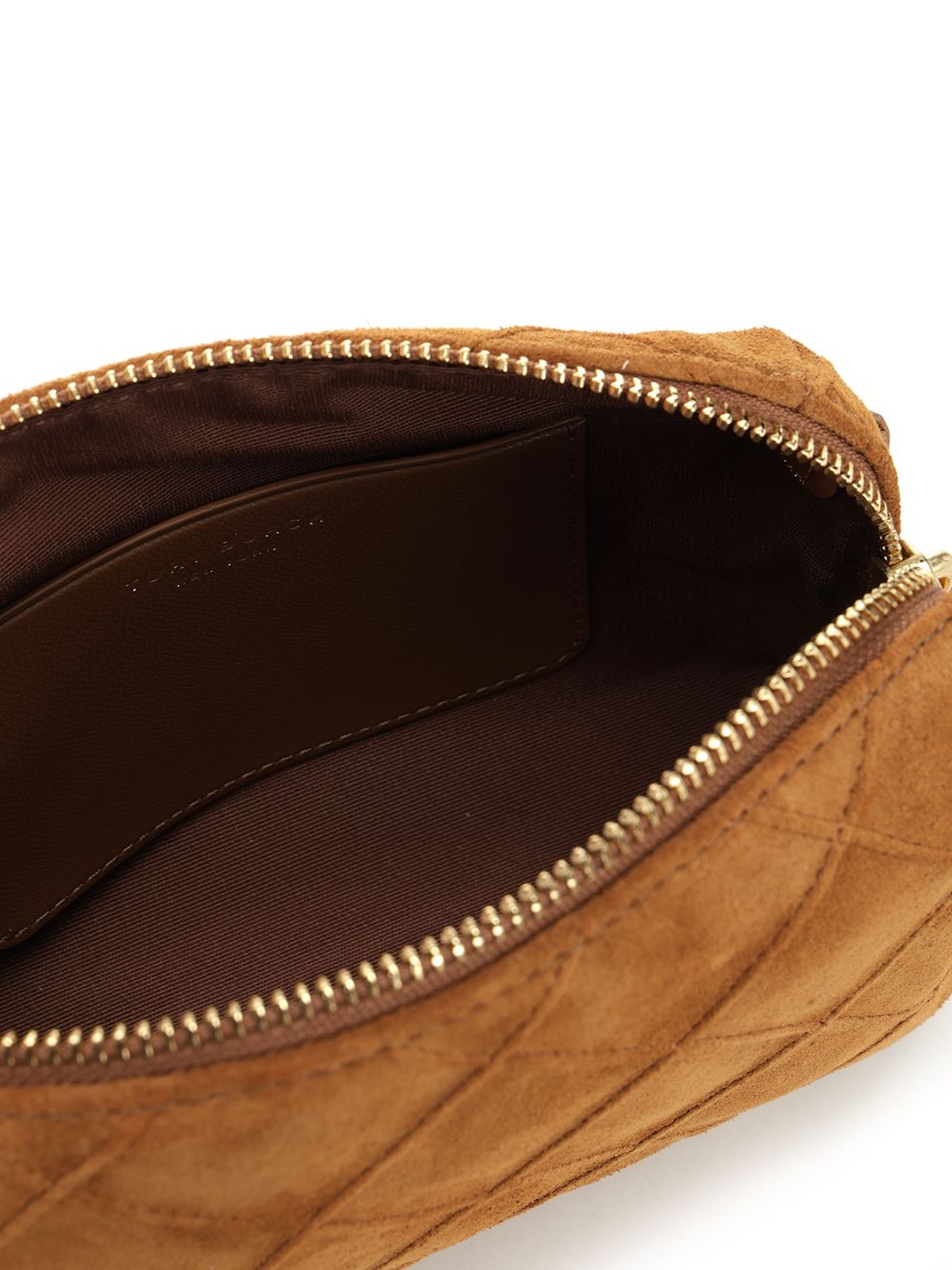 Tory Burch Fleming Suede Shoulder Bag Crossbody Bags - Brown | 27b4a6e3d821850d090a4953b95e9fc5a8868287