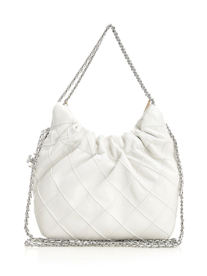 Tory Burch Mini Fleming Bag Shoulder Bags - White | b7d53aa2f57ff1e876203820c209a2baf548a590