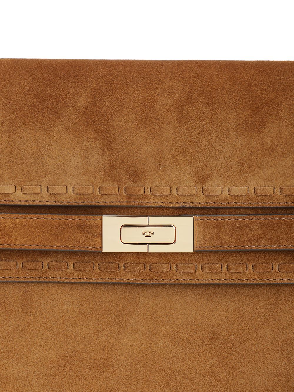 Tory Burch Lee Radziwill Suede Large Shoulder Bag Shoulder Bags - Brown | 3d0cfb0f0149da412e84d1010de79df6c862e0b8