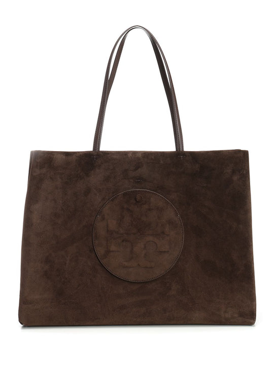 Ella Suede Tote Handbags Brown
