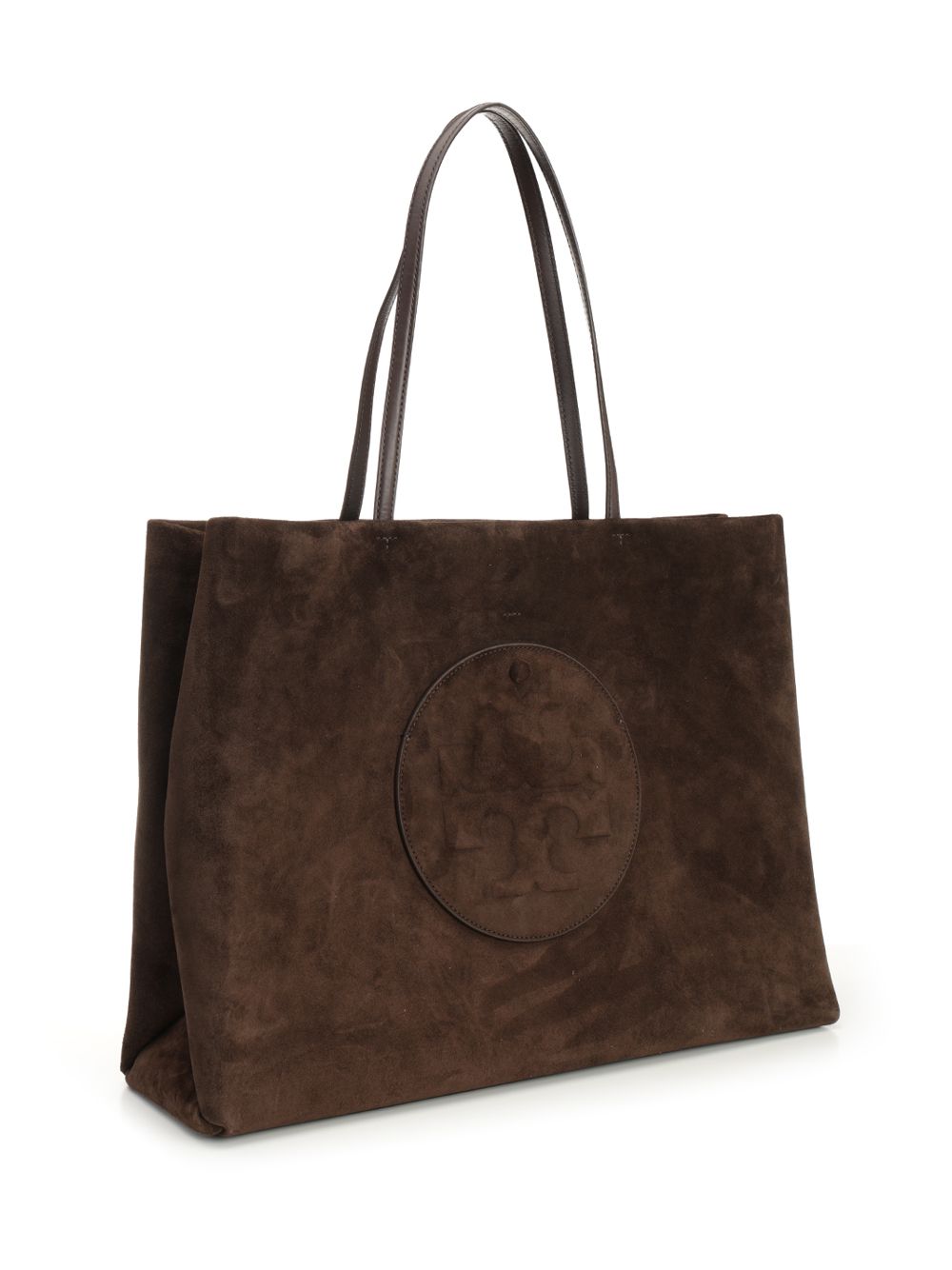 Tory Burch Ella Suede Tote Handbags - Brown | d830618971c871b33720d737bf5cad1587ca64a6
