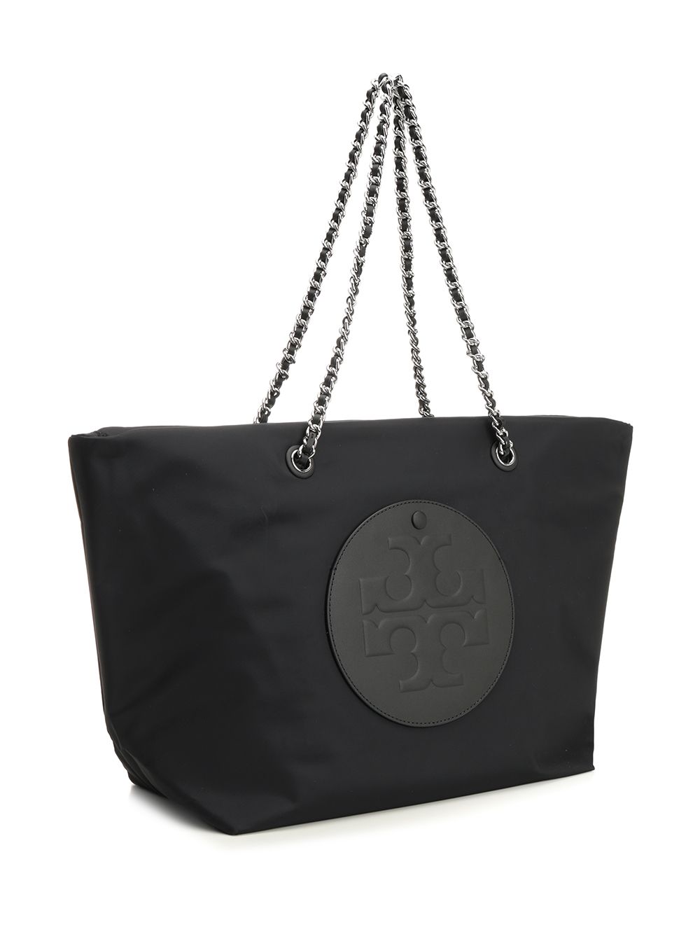 Tory Burch Ella Chain Zip Tote Shoulder Bags - Black | f886f98d4a032f98ff45d3c9bec9b455db400b2d