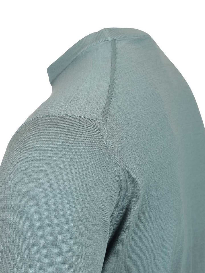 Fedeli Crew Neck T-Shirt Knitwear - Green | 26f1d0bdd28fa8ba98df834f2cb3724044916dc7