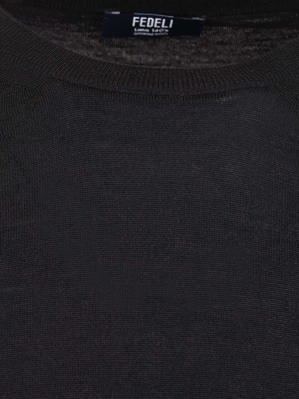 Fedeli Long-Sleeved Sweater Knitwear - Blue | 569a934e2591229a1fab2ab3efc95d8ed5999ea9