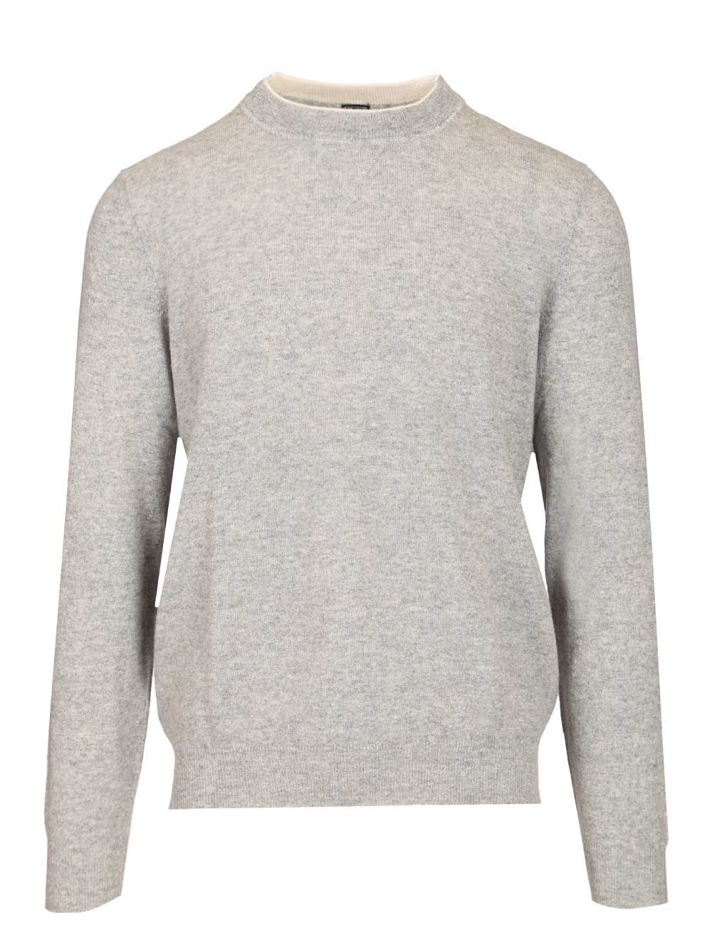 Fedeli Long-Sleeved Sweatshirt Knitwear - Grey | 533f6a54f0c7356fc70441bc7c6fce855da8617e