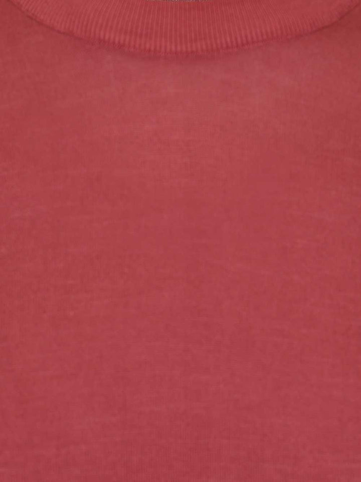 Fedeli Crew Neck T-Shirt Knitwear - Bordeaux | d2c3635938b167eecdac4ccccd282ccdd24965c0