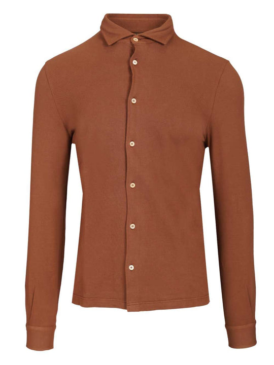 Long-Sleeved Shirt Shirts Brown