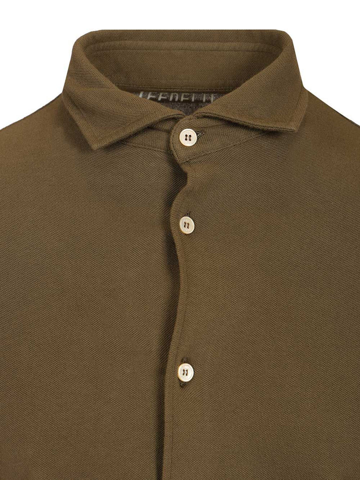 Fedeli Long-Sleeved Shirt Shirts - Green | 746c4d501e60ebb1ed6d8d5aee6b040019fc0c60