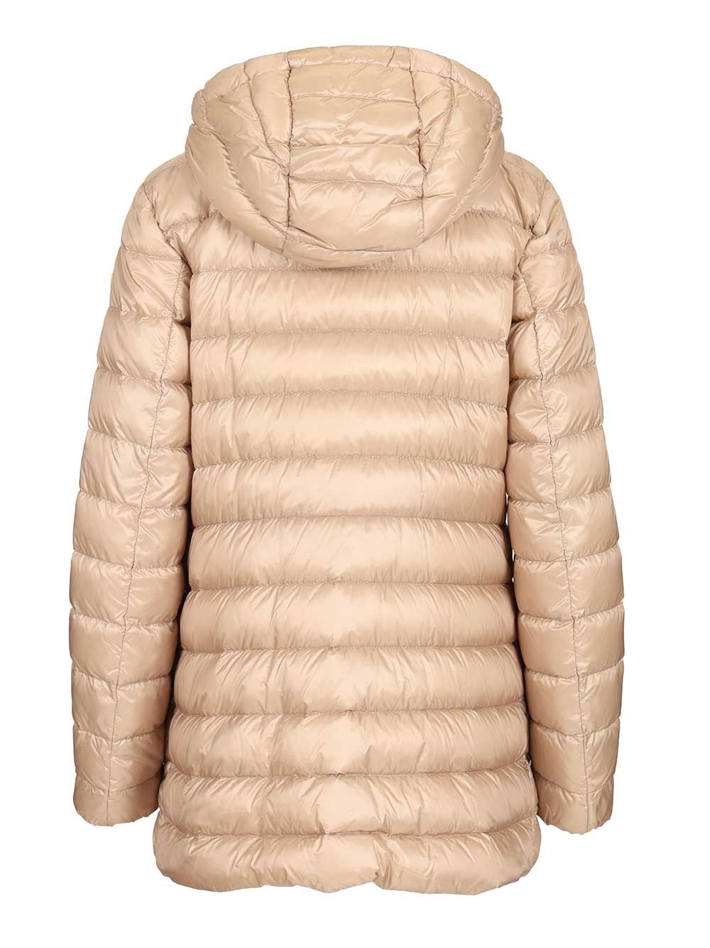 Moncler Jasmin Short Parka Jackets - Beige | 09788c3c299993529fbdb90dd2daecb6d3bec599