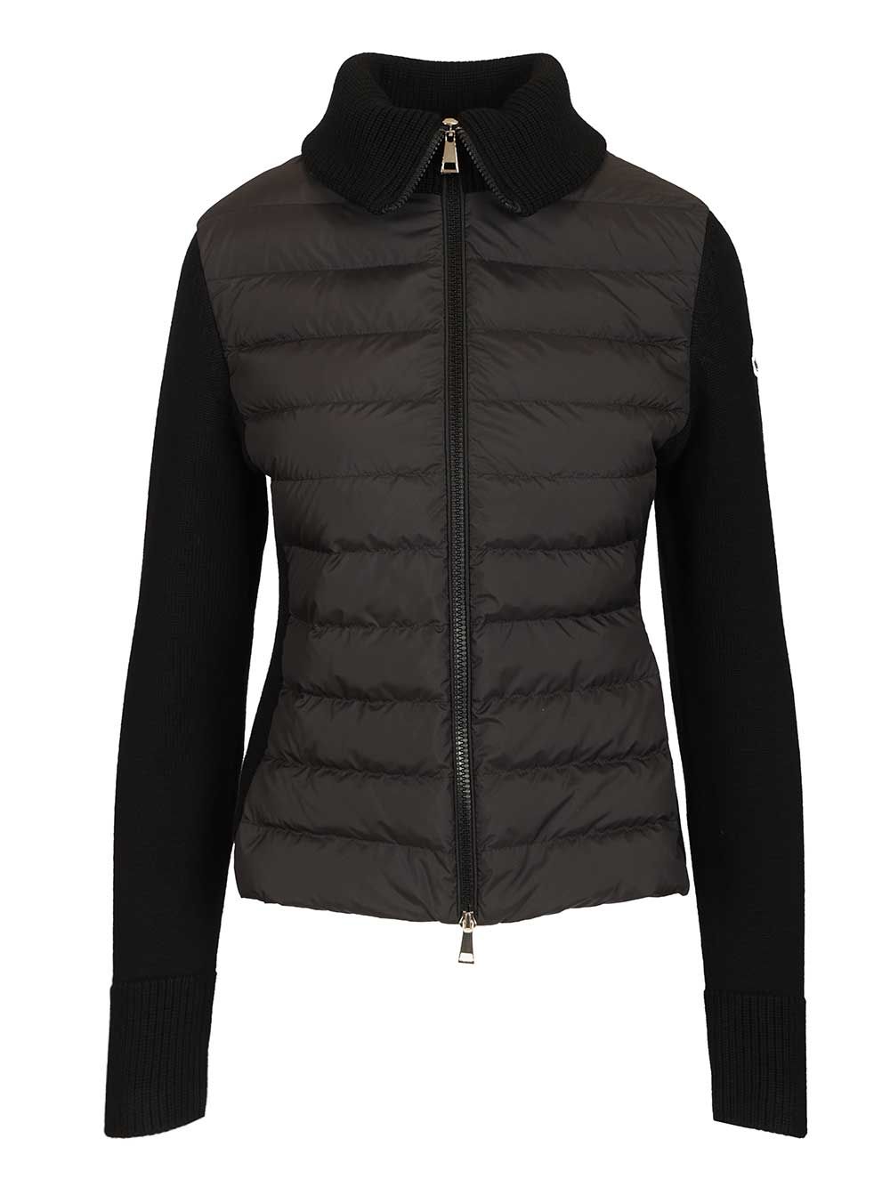 Moncler Cardigan Knitwear - Black | b5a3a4563712ba9bfbd007bfe2fb23d660d44372