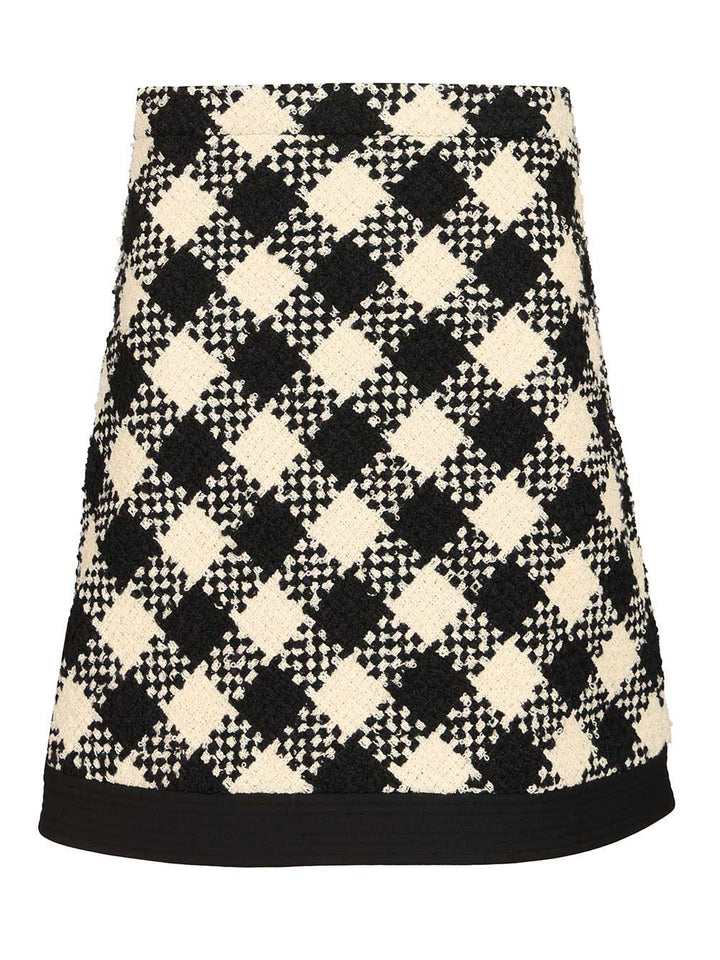Valentino Garavani Damier Tweed Skirt Skirts - Multicolor | 771b6297808f525607bac38dbe3058ec887e2583