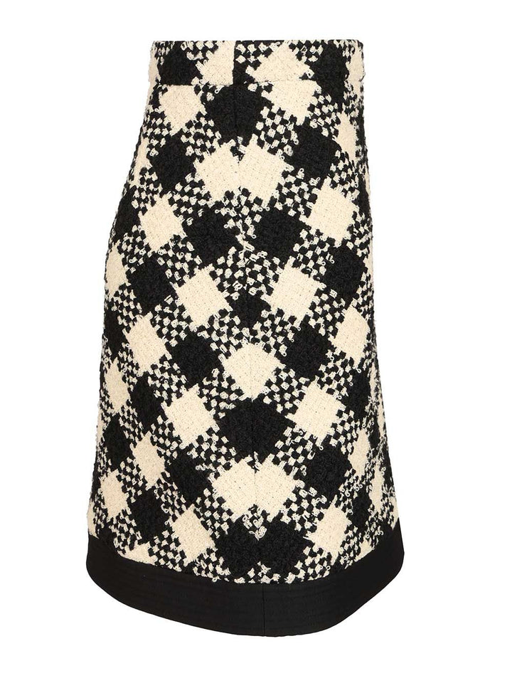 Valentino Garavani Damier Tweed Skirt Skirts - Multicolor | 4ae40449f64f3f216e82aa07fb98405a061e1b47