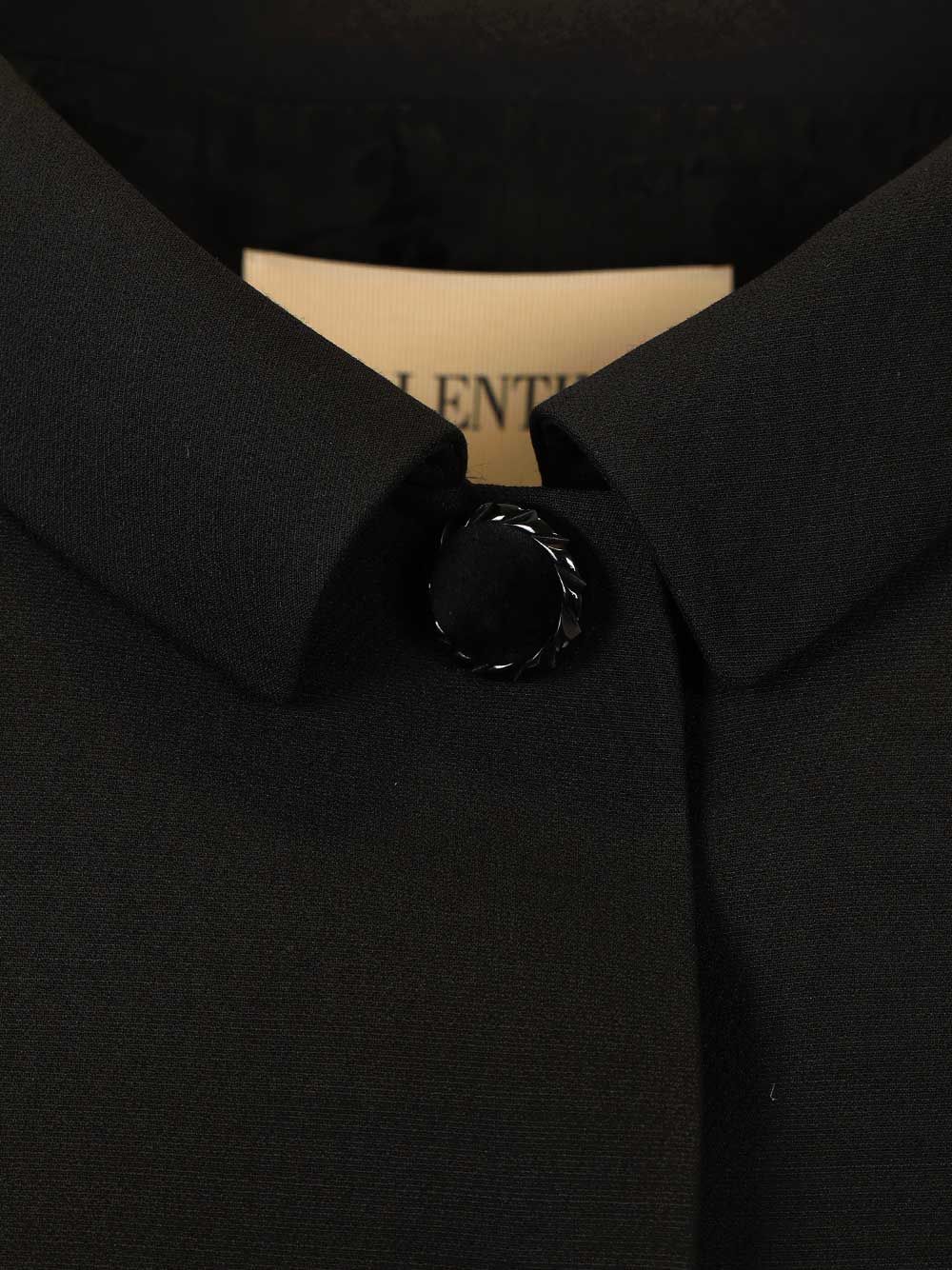 Valentino Garavani Crepe Jacket Jackets - Black | 00b73c9147b6856698b6e7ab6a28a48a2697774d