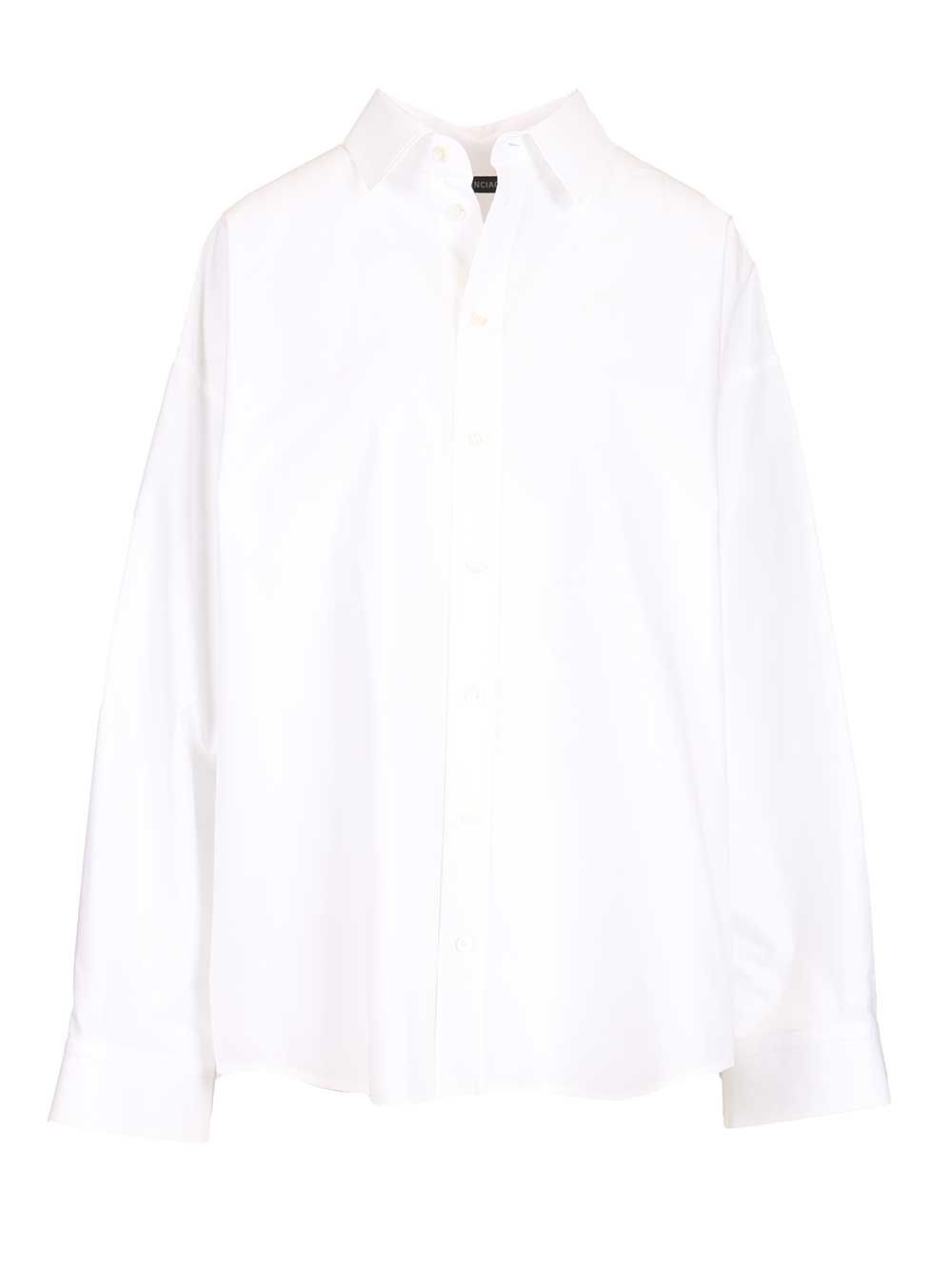 Balenciaga Long-Sleeved Shirt T-Shirt - White | e71dacb5b6dcdd5af0d4fcd9f123d0e7804e81f8