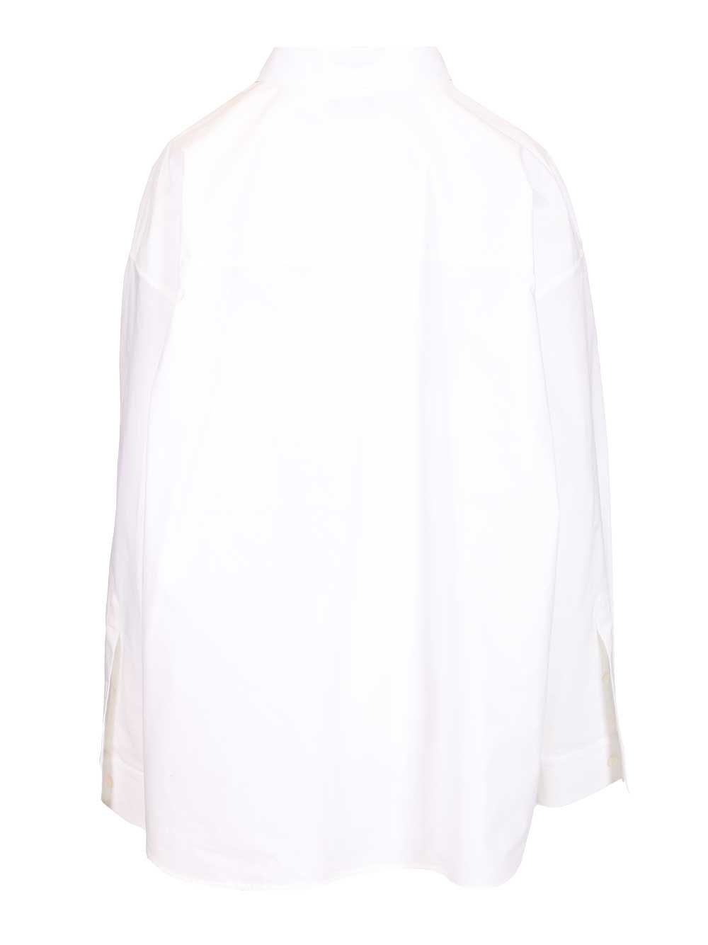 Balenciaga Long-Sleeved Shirt T-Shirt - White | 2f151c86cce993e7fa5125bae18c124906b8f0be