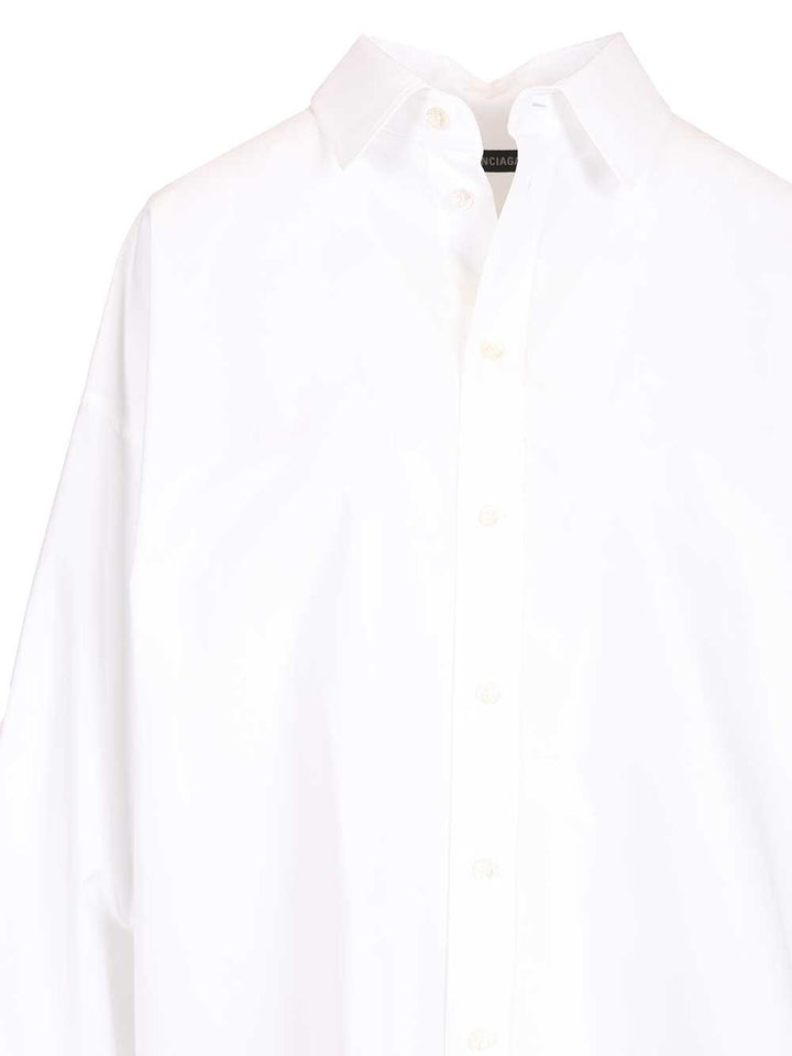 Balenciaga Long-Sleeved Shirt T-Shirt - White | 3234e8f169b16e2122d290cde95a86b2d1495806