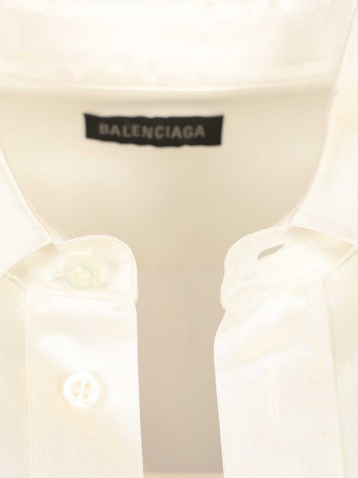 Balenciaga Wrap Shirt Shirts - White | d189a8d3daaec56b5f7b8dcedb78e59aeb2ba245
