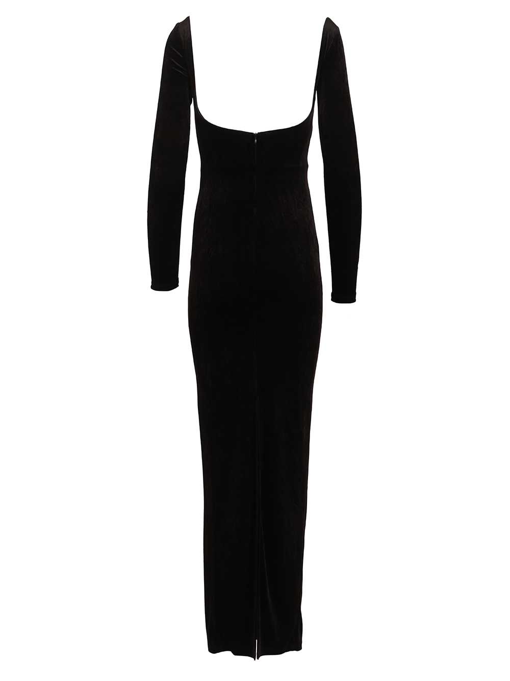 Balenciaga Off-The-Shoulder Maxi Dress Dresses - Black | 089f7ab2e4c23a03fc92d547a133fa4716e756b1