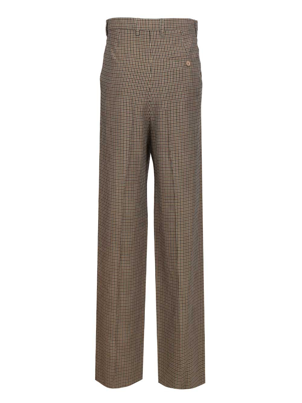 Balenciaga Large Tailored Pants Trousers - Brown | bf088cfdf2083c92e93a46c69120d7ba1fa51c7d