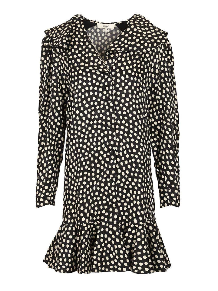 Chloe' Long-Sleeved Mini Dress Dresses - Black | aa155031f4f68fdb0939400061f6b8a5d7f92925
