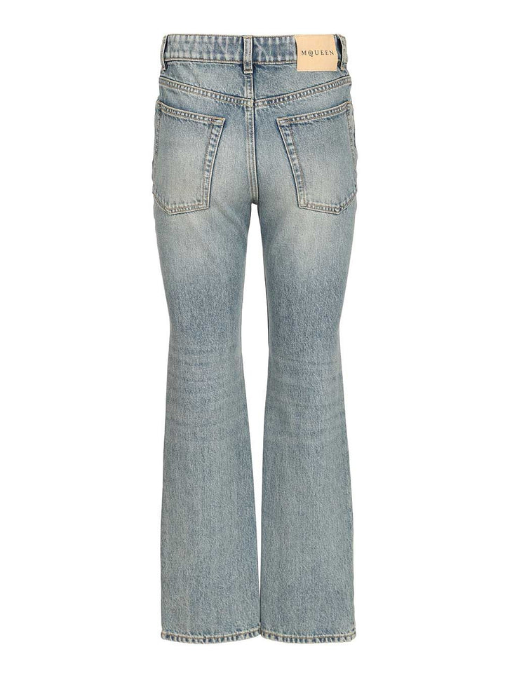 Mcqueen Straight-Leg Jeans - Blue | 9ad867caa2d14dc72b776e9033d3197776a5b4b4