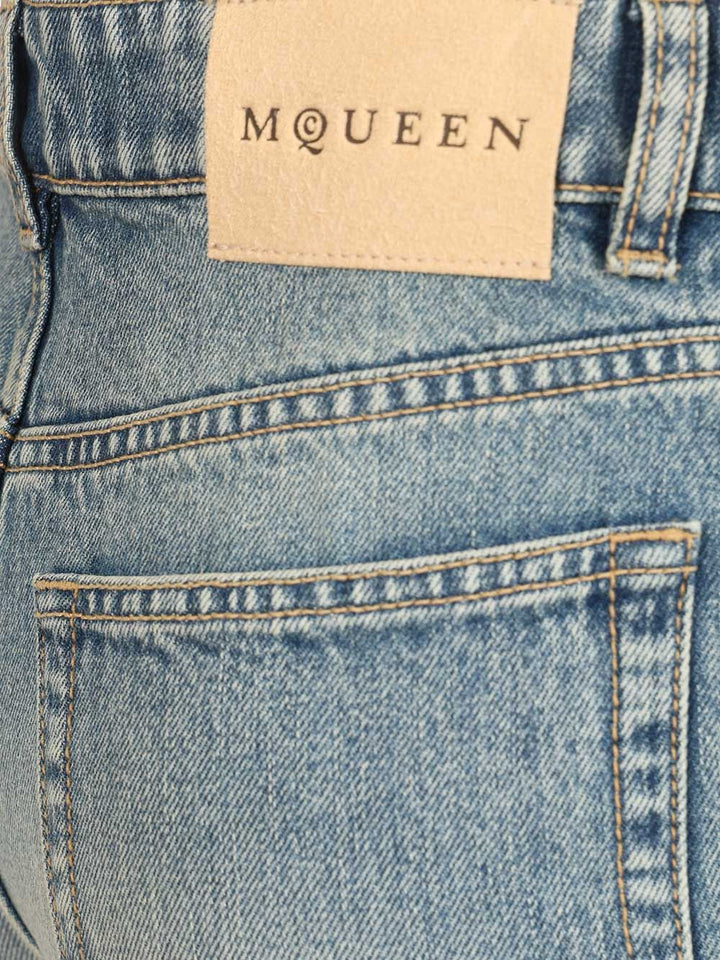 Mcqueen Straight-Leg Jeans - Blue | 62804e01297cbddd553f8f13154778180639d587